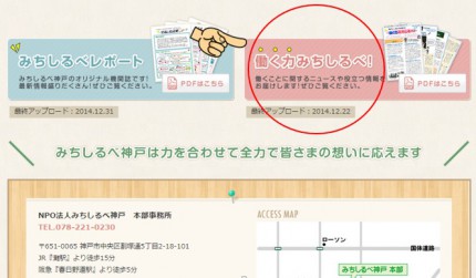 働く力みちしるべＨＰ案内